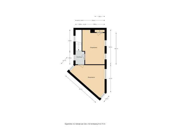 Floorplan - Vogelwikke 15, 2224 KA Katwijk